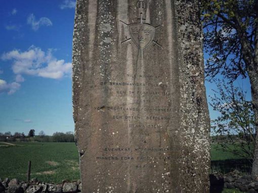 Store sten i Åsle minnessten av slaget vid Åsle