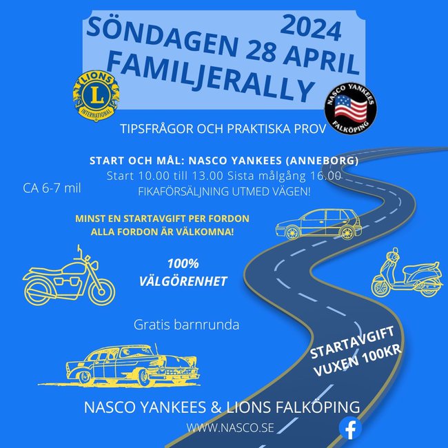 Familjerally – Nasco Yankees Falköping