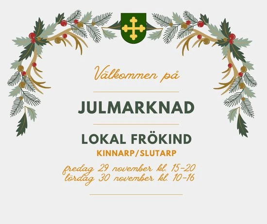 Hantverk, Glögg och Julstämning, Julmarknad i Lokal Frökind